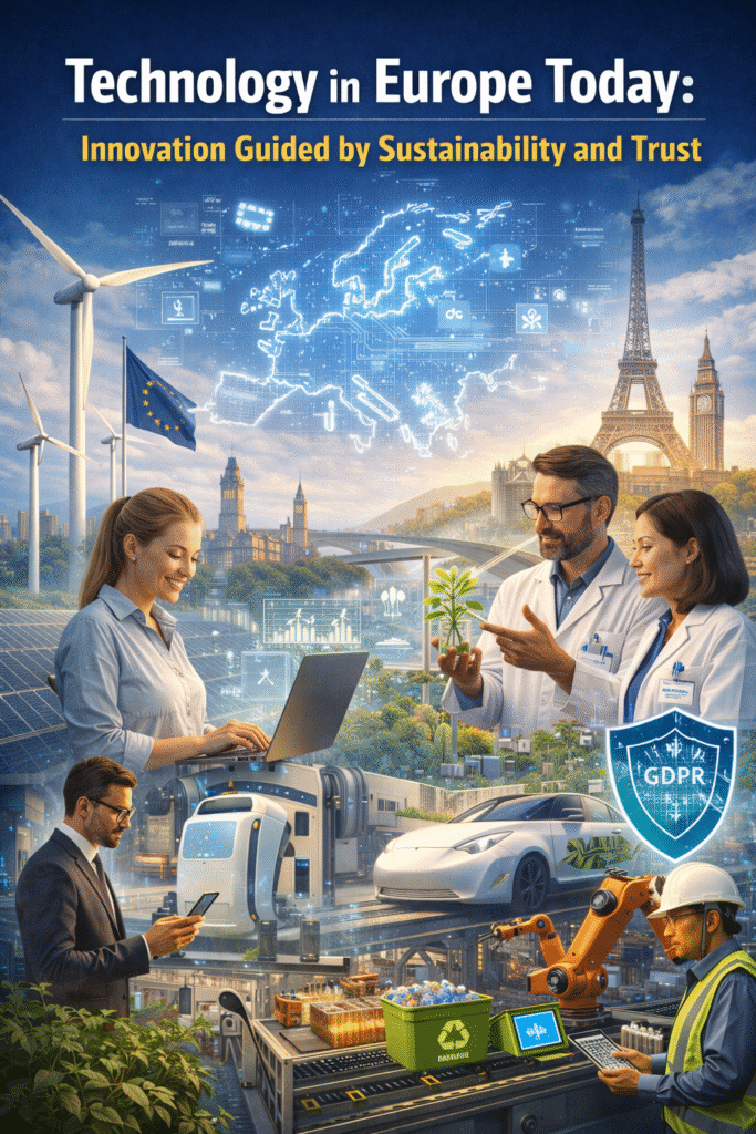 **Technology in Europe Today: Innovation Guided by Sustainability and Trust**