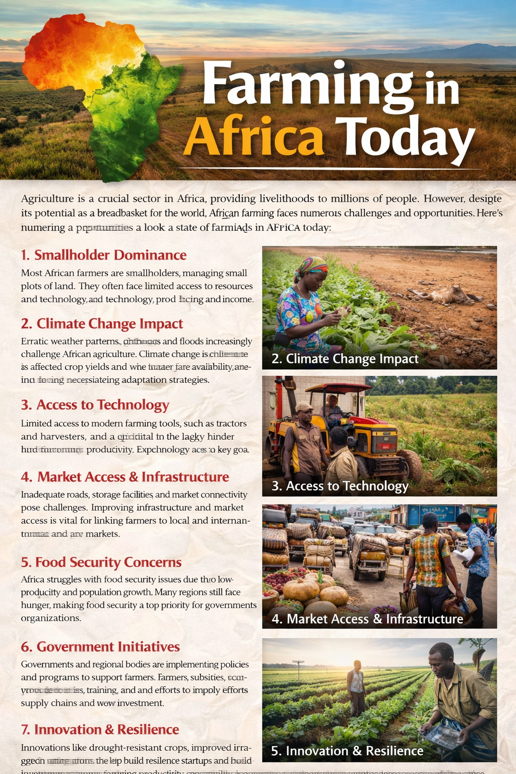 Challenges and Opportunities in African Farming