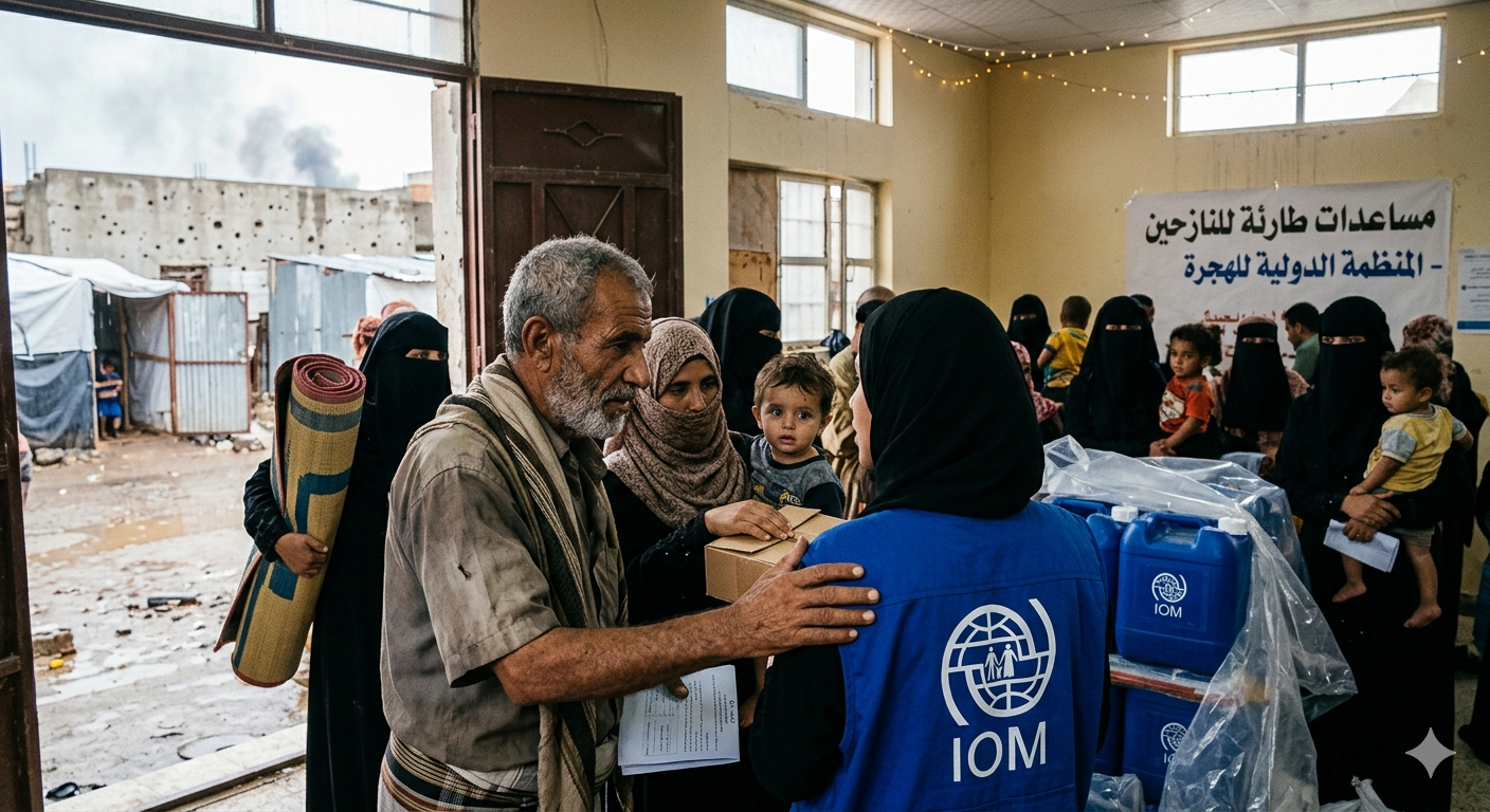 IOM in Yemen Today: A Lifeline for Millions Caught Between War, Floods, and Displacement ﻿
