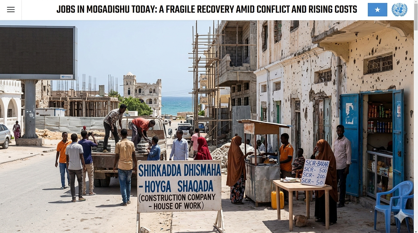 Jobs in Mogadishu Today: A Fragile Recovery Amid Conflict and Rising Costs