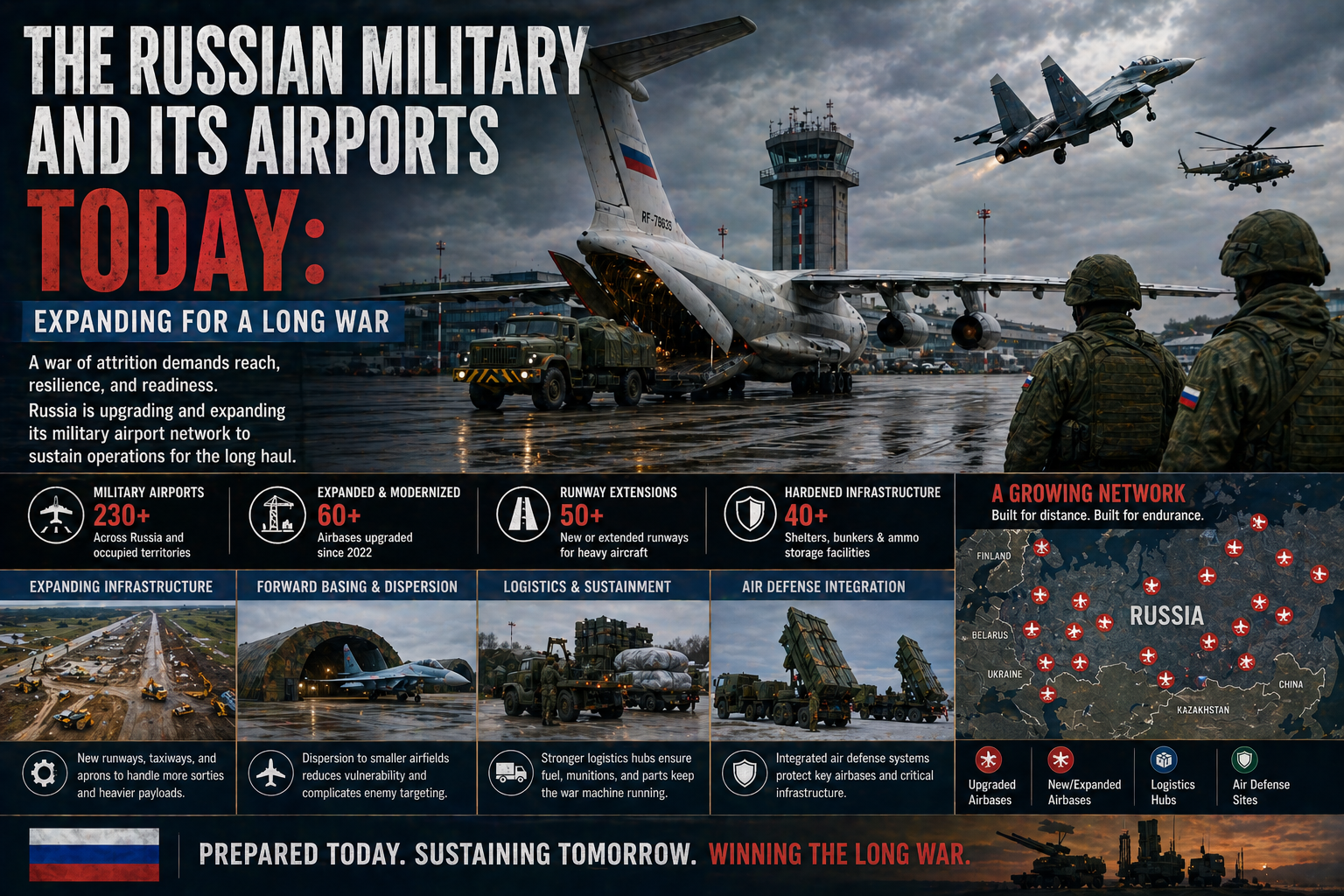 The Russian Military and Its Airports Today: Expanding for a Long War