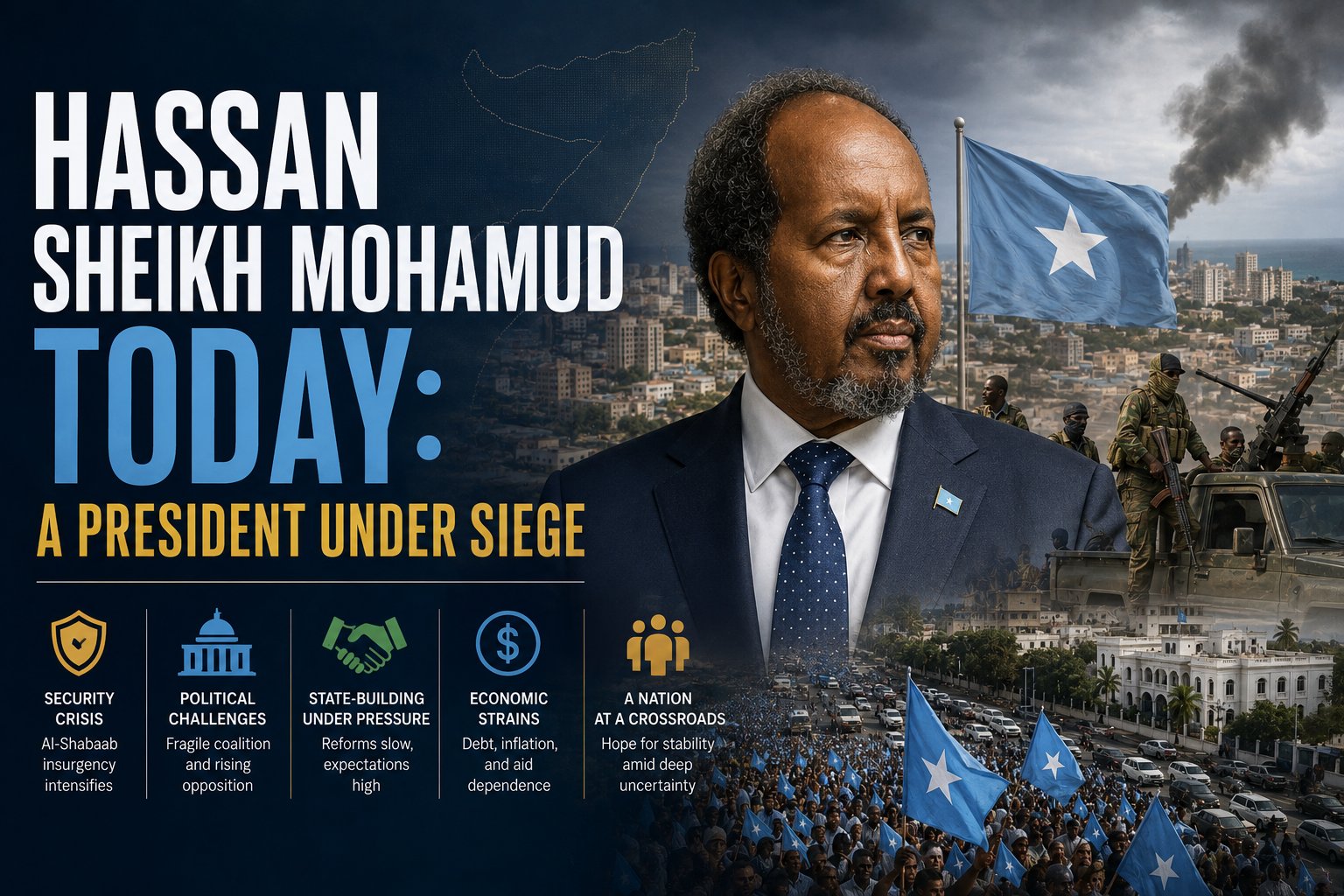 Hassan Sheikh Mohamud Today: A President Under Siege