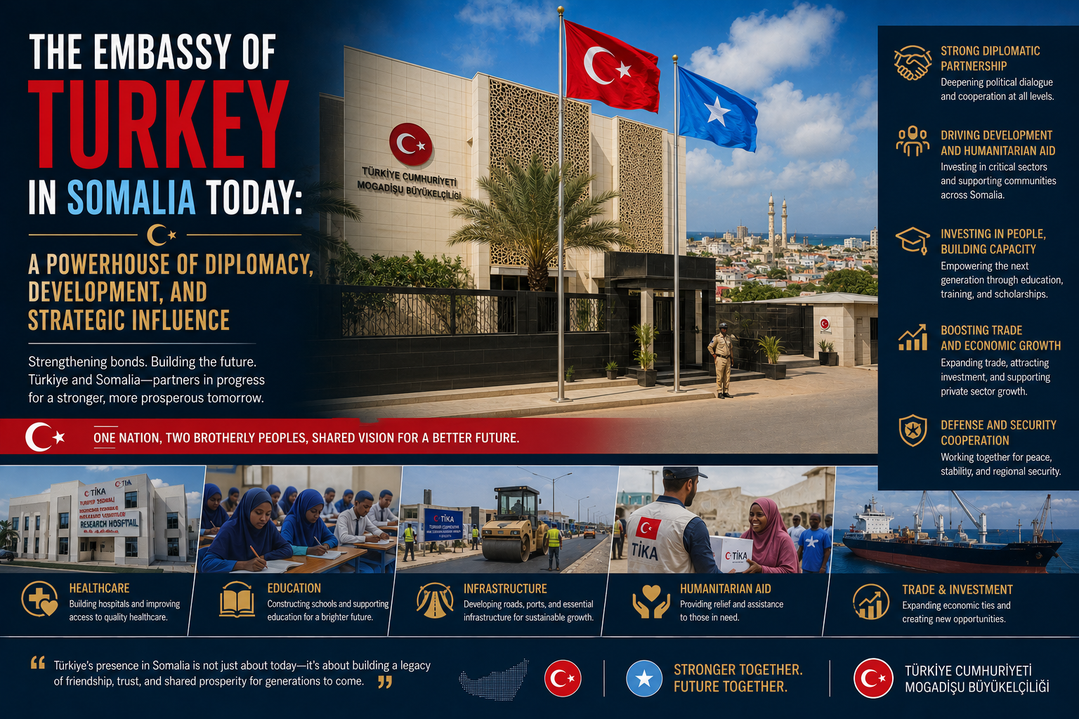 The Embassy of Turkey in Somalia Today: A Powerhouse of Diplomacy, Development, and Strategic Influence