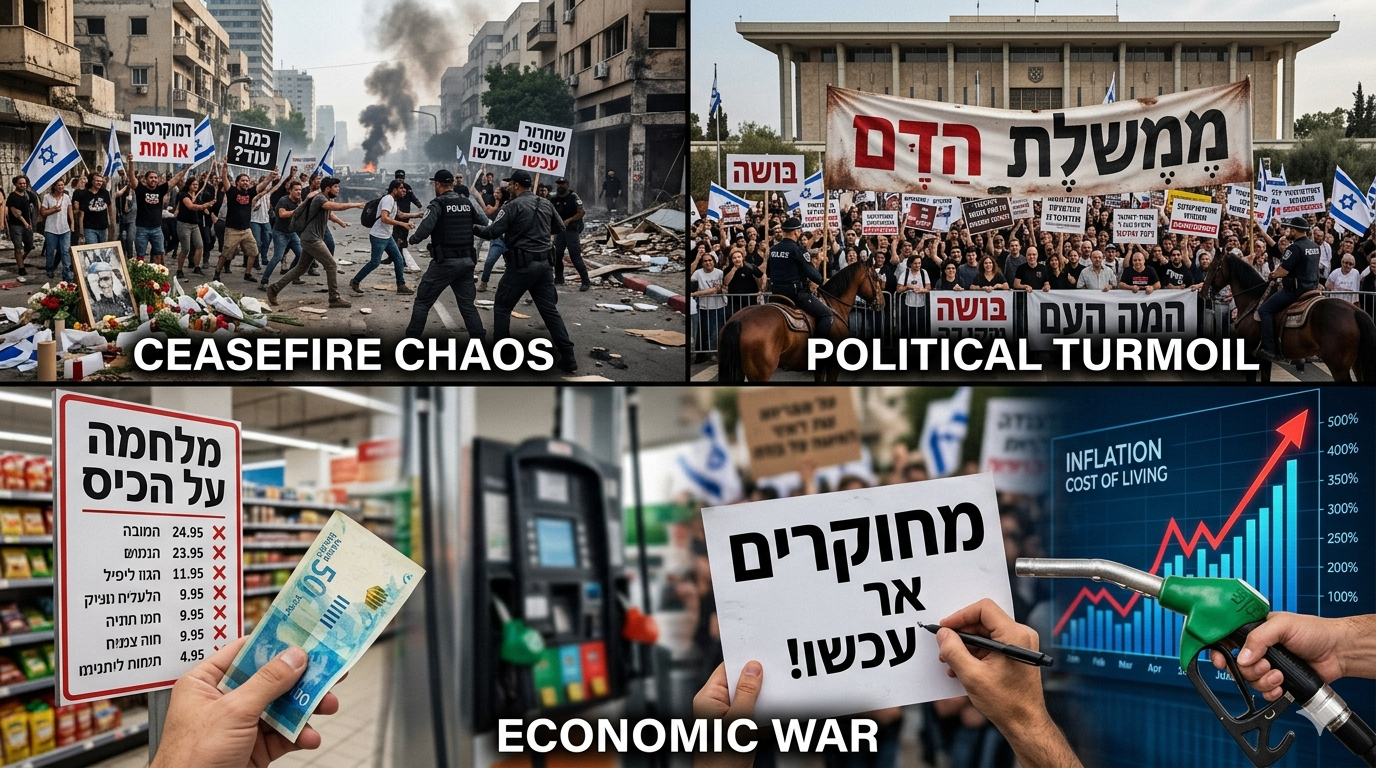 Israel Today: Ceasefire Chaos, Political Turmoil, and Economic War