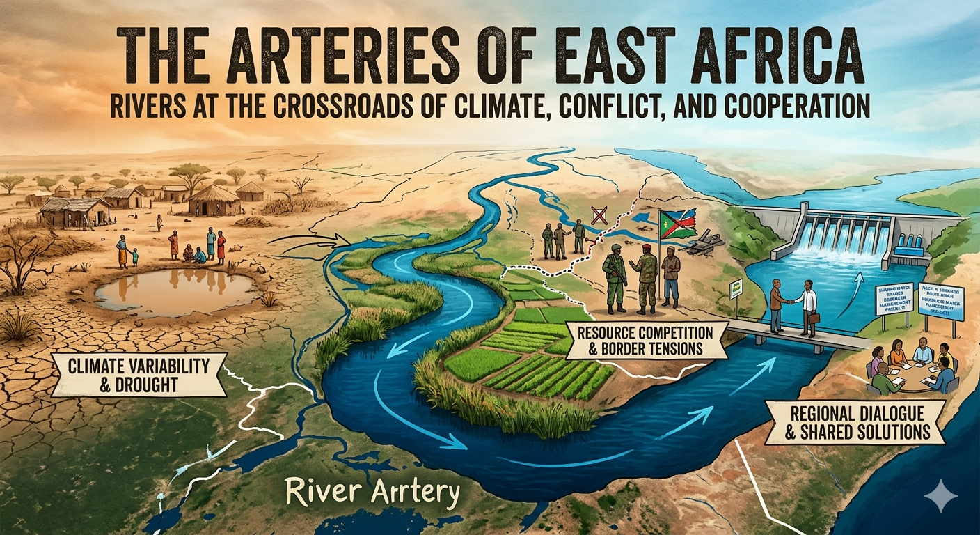 The Arteries of East Africa: Rivers at the Crossroads of Climate, Conflict, and Cooperation