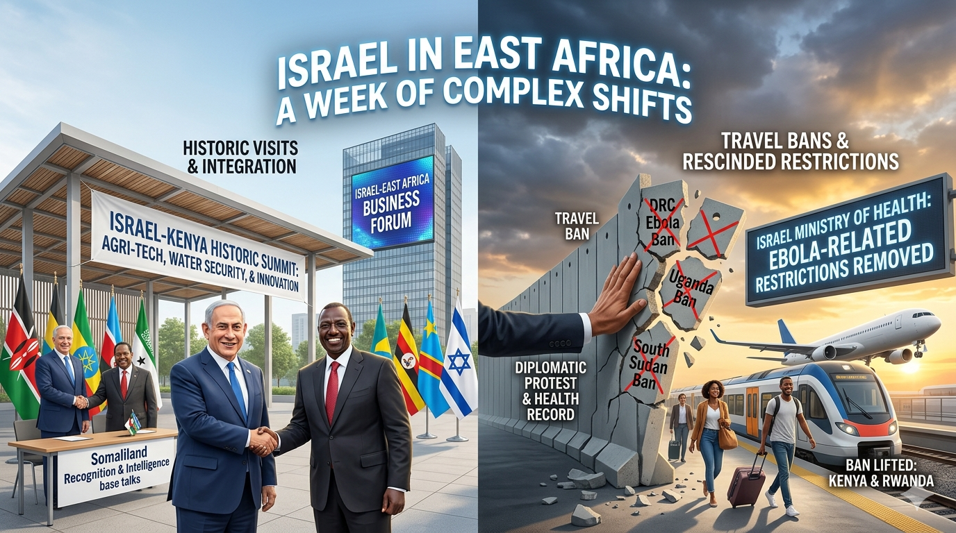 Israel in East Africa News Last Week: Historic Visits, Travel Bans, and Rescinded Restrictions