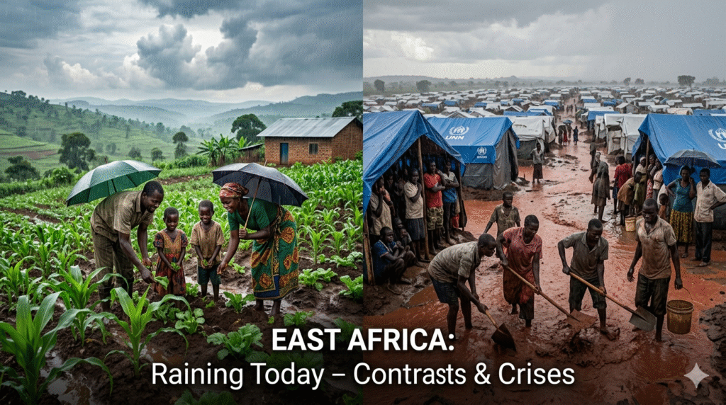 East Africa Raining Today: A Region of Contrasts and Crises