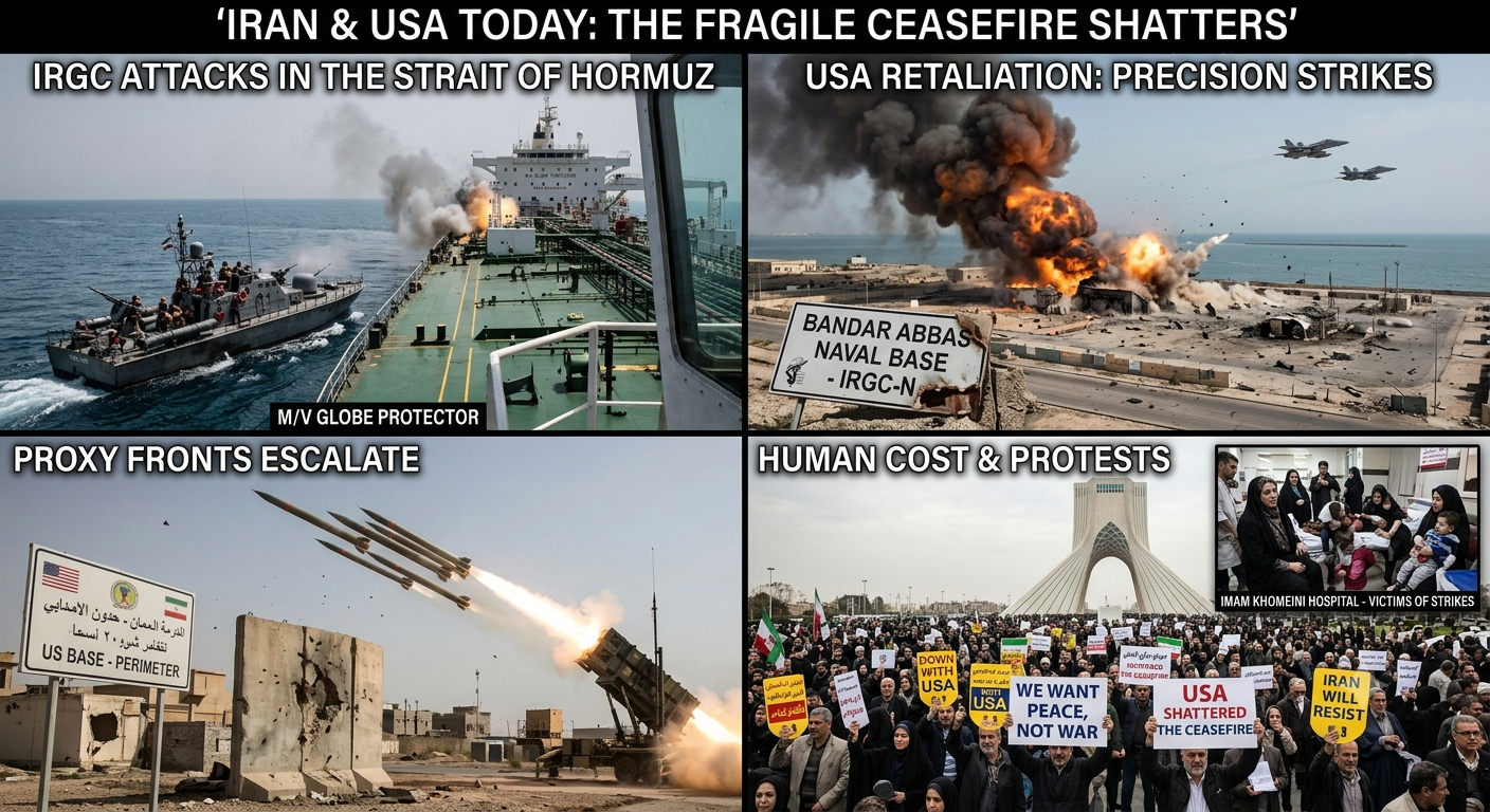Iran & USA Today: The Fragile Ceasefire Shatters