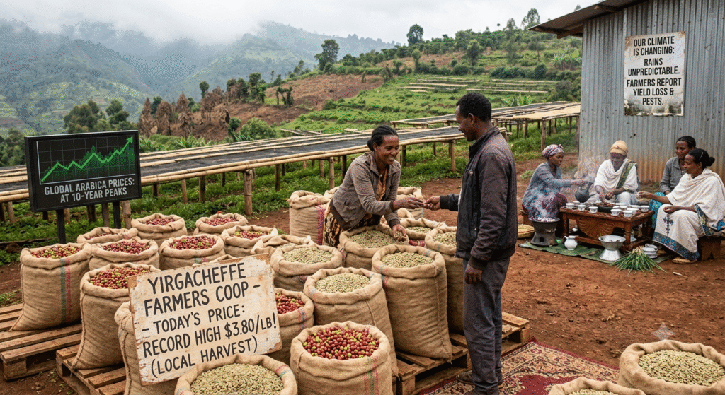 Coffee in East Africa Today: Record Prices, Climate Threats, and a Push for Cultural Recognition