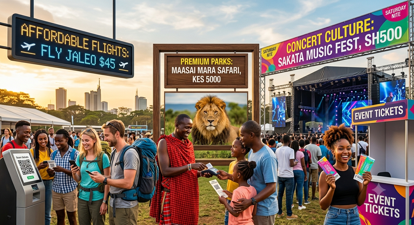 Tickets in East Africa Today: Affordable Flights, Premium Parks, and Concert Culture