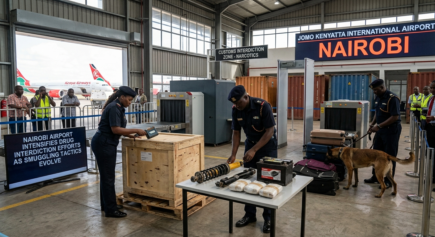 Nairobi Airport Intensifies Drug Interdiction Efforts as Smuggling Tactics Evolve