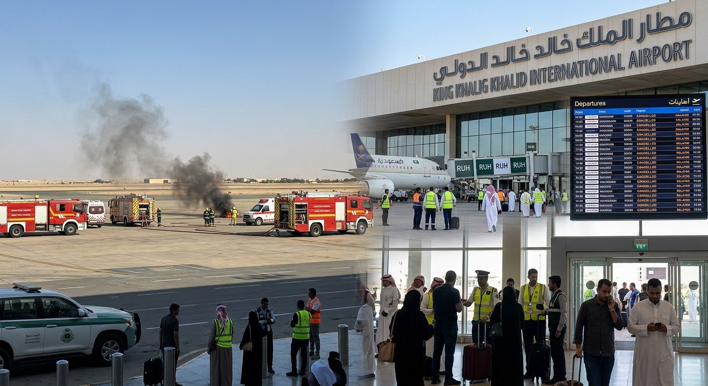 Riyadh Airport Under Fire: Houthi Strikes Shut Down Saudi Arabia's Main Aviation Hub
